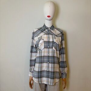 Shyanne Life Western Plaid Pearl Snap Shirt - XS
